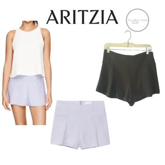 Aritzia Pants - Aritzia Wilfred Larvotto Shorts Black Size 6